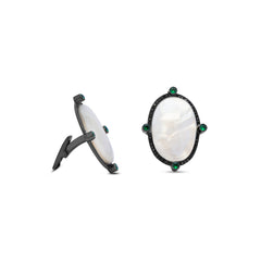Black Stone Pearl Cufflinks Black Stone Pearl Cufflinks