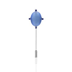 Oval Multicolor Pin - Baby blue Oval Multicolor Pin - Baby blue