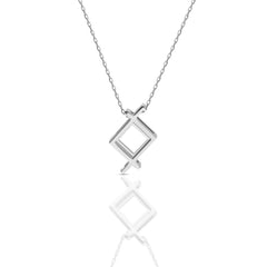 Men's Silver Boxy Necklace Men's Silver Boxy Necklace