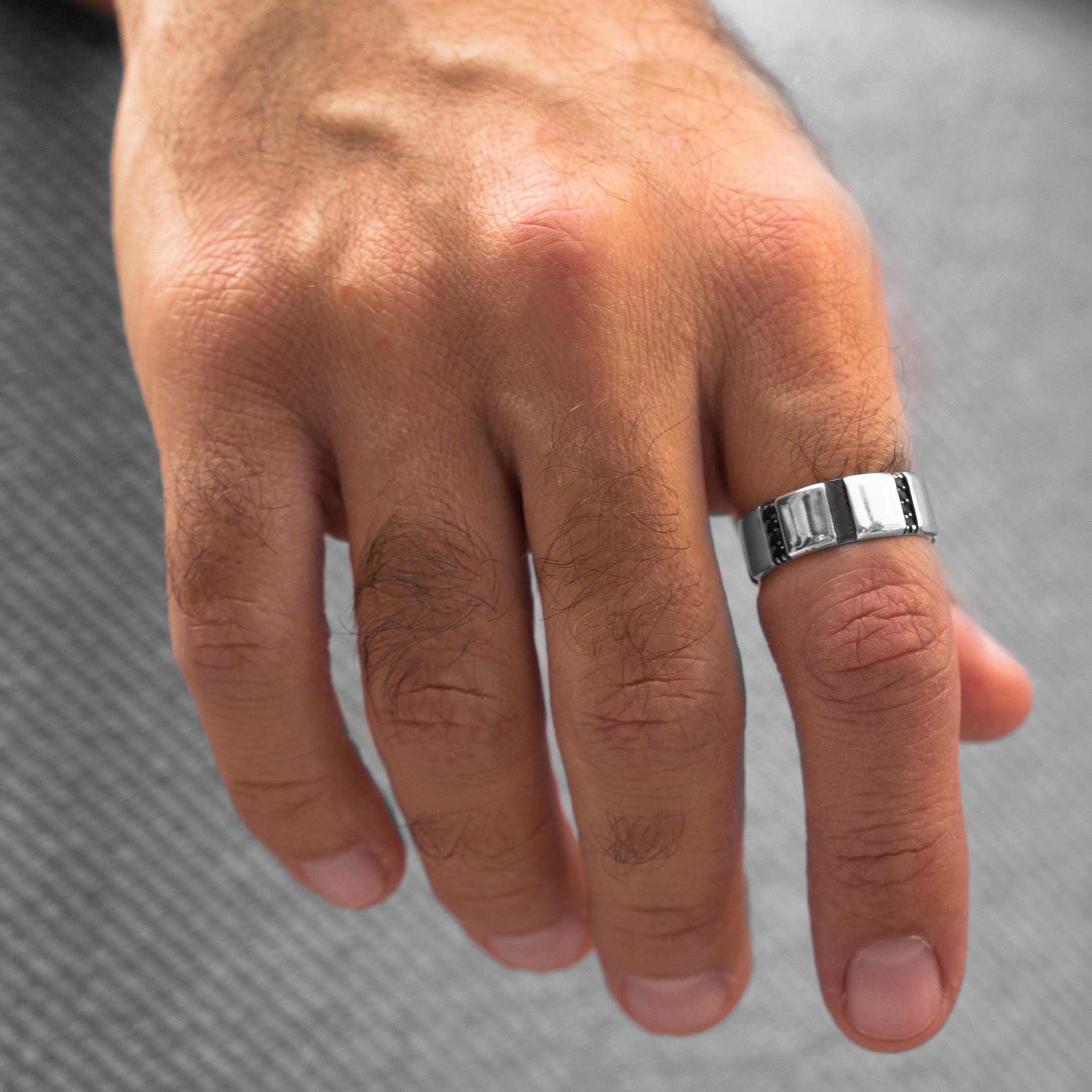 Men's Black Gap Ring Men's Black Gap Ring