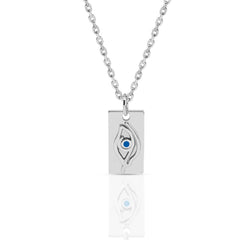 Engraved Eye Necklace Engraved Eye Necklace
