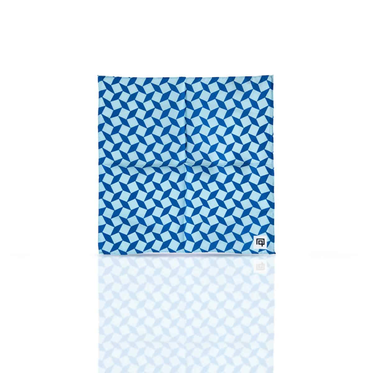 Blue Silk Pocket Square Blue Silk Pocket Square