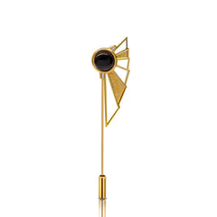 Black & Gold Rene Lapel Pin Black & Gold Rene Lapel Pin