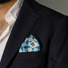Blue Silk Pocket Square Blue Silk Pocket Square