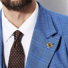 H Box Lapel Pin H Box Lapel Pin