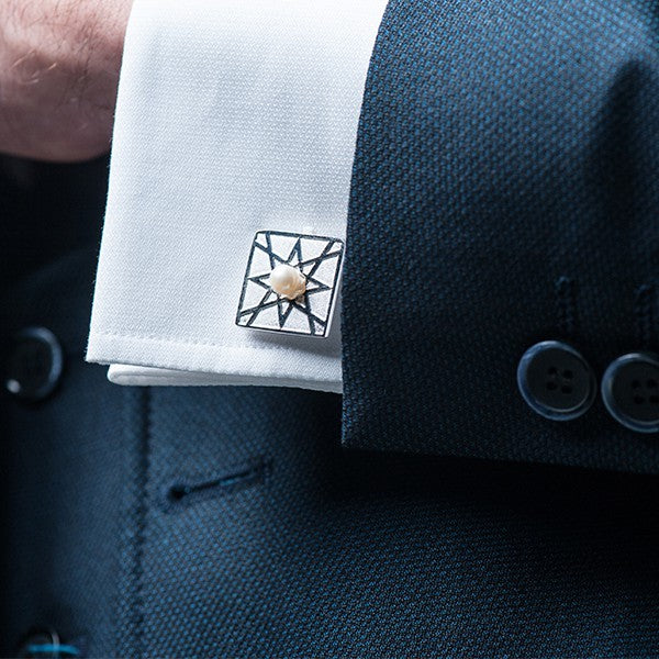 Natural Pearl Cufflinks Natural Pearl Cufflinks