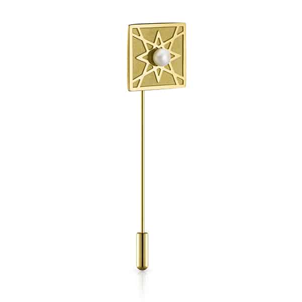 Stylish Pearl Lapel Pin  Stylish Pearl Lapel Pin