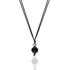 Black Onyx Bead Necklace Black Onyx Bead Necklace