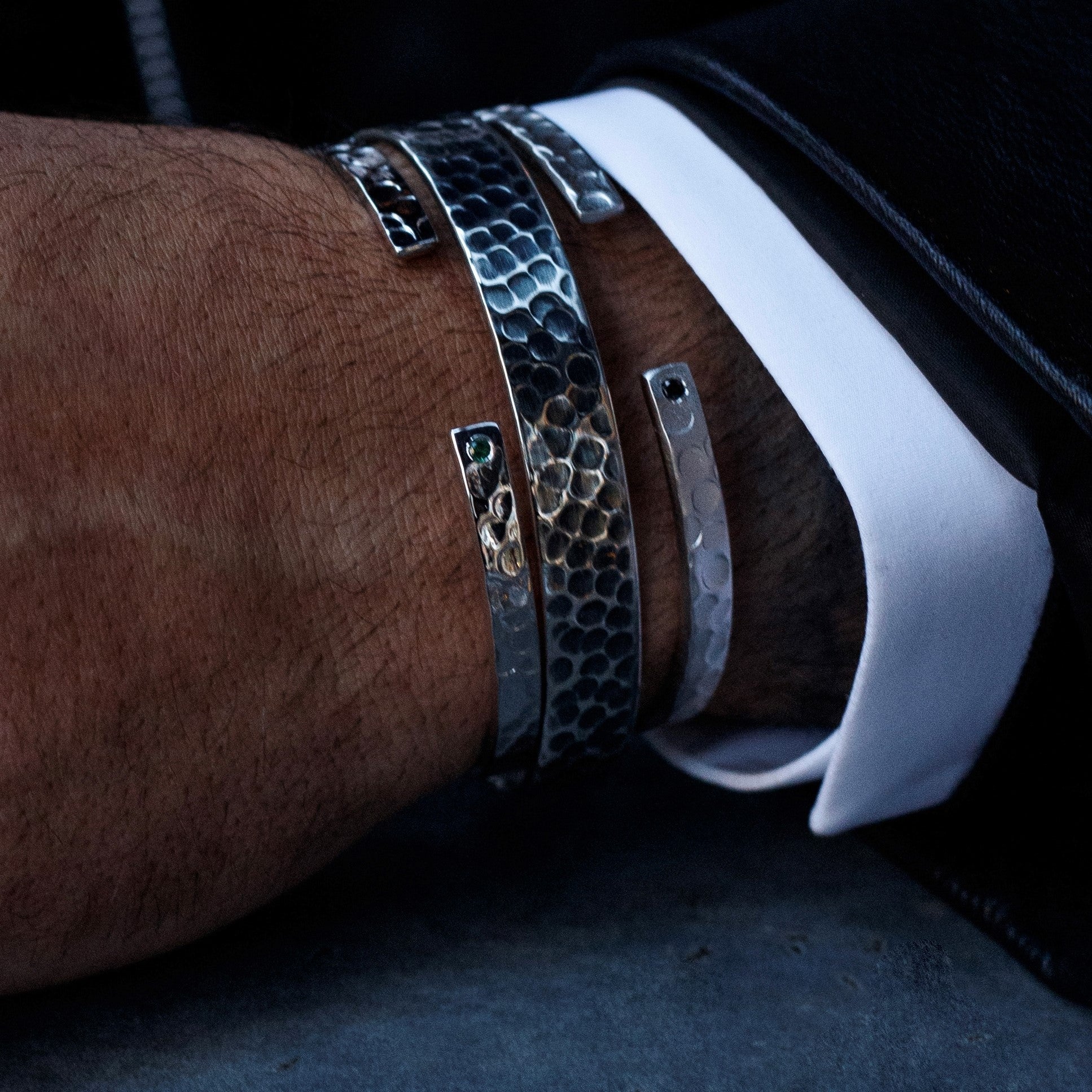 Men's Diamond Silver Bracelet Men's Diamond Silver Bracelet