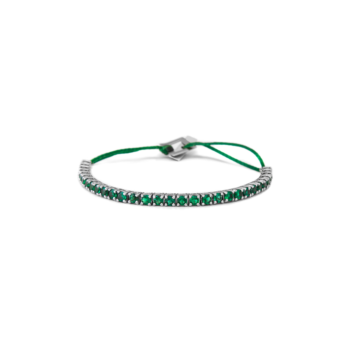 Tennis Bracelet- Green Stone