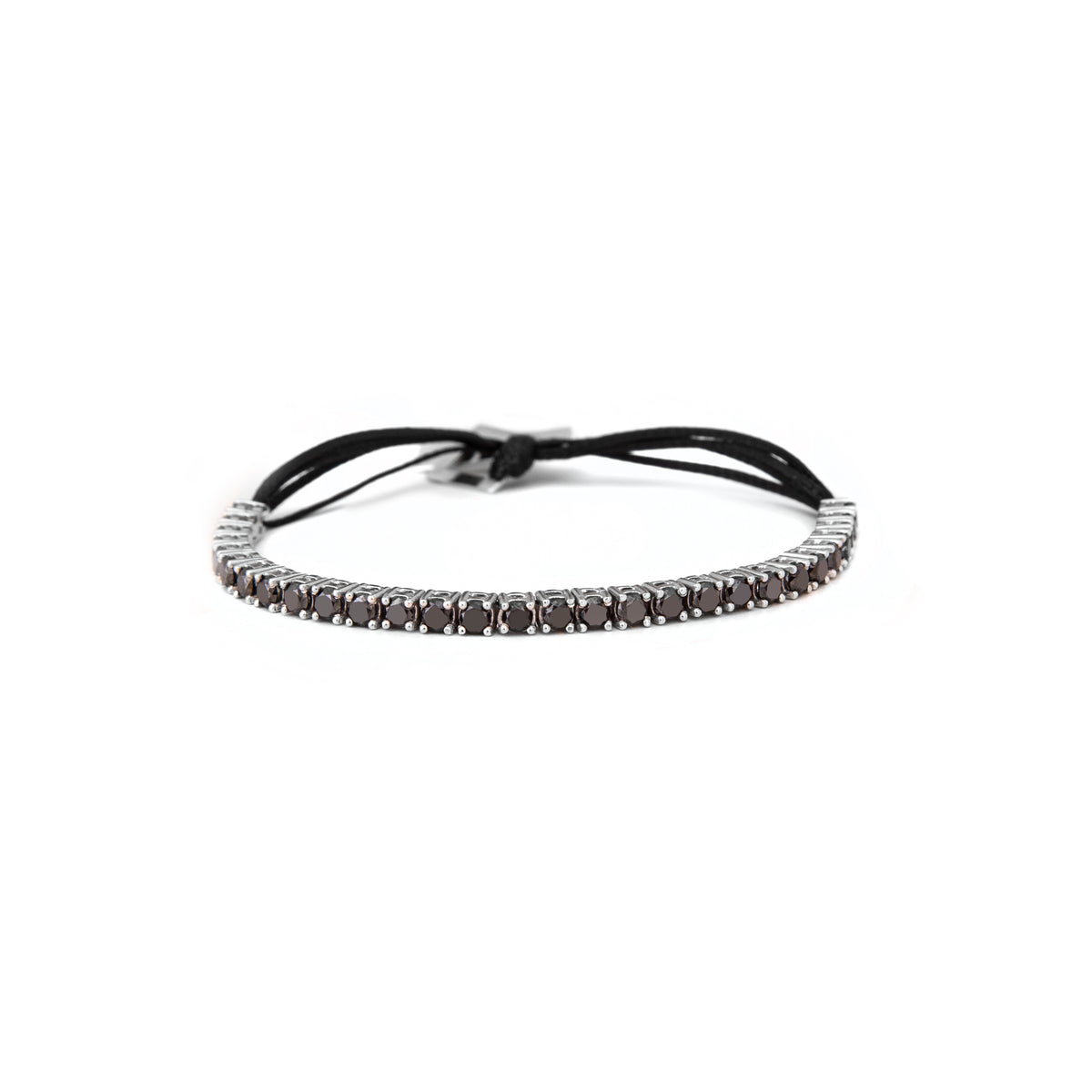 Tennis Bracelet- Black Stone