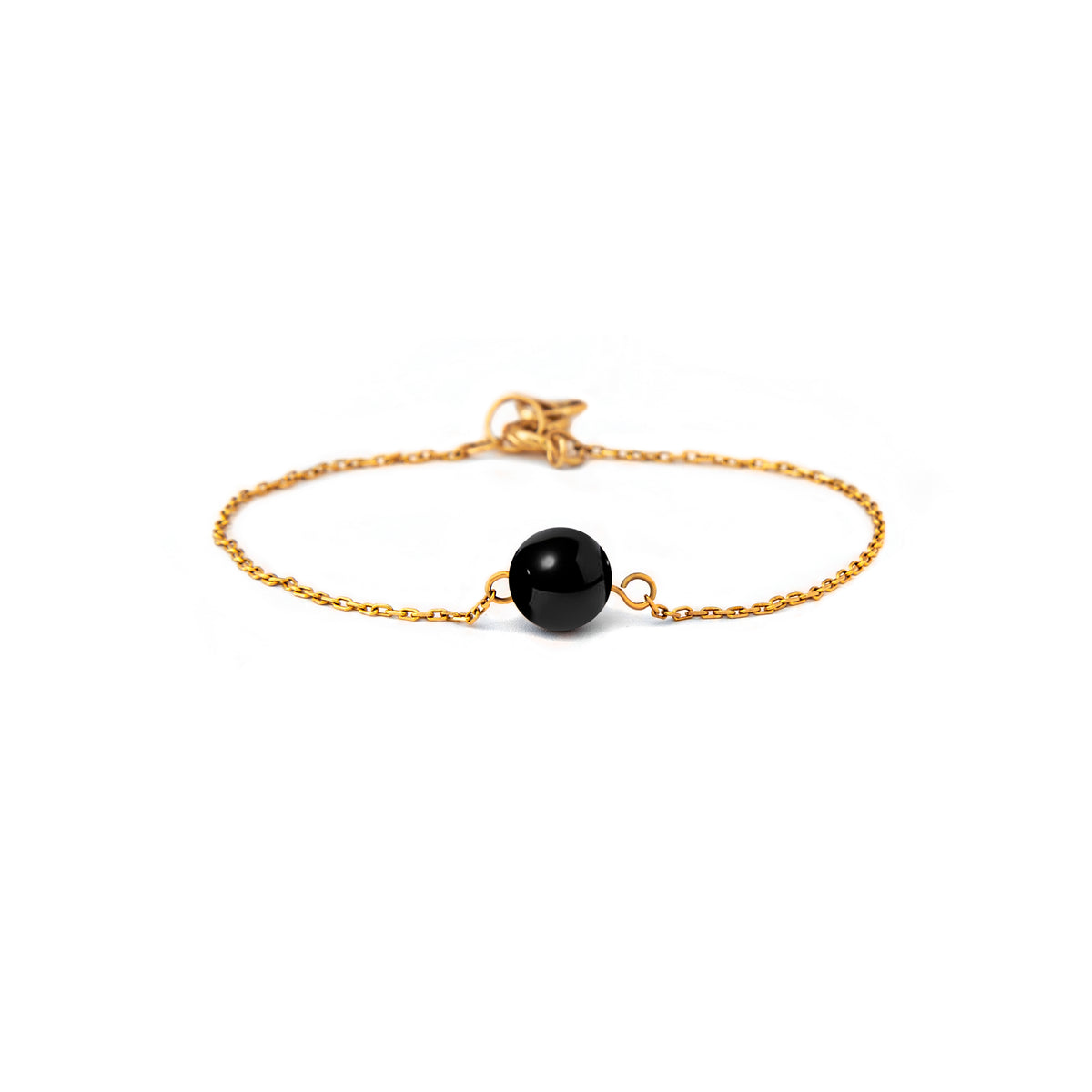 Black Ball Bracelet 18K