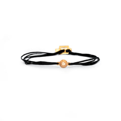 Rough Circle Diamond Bracelet 18K