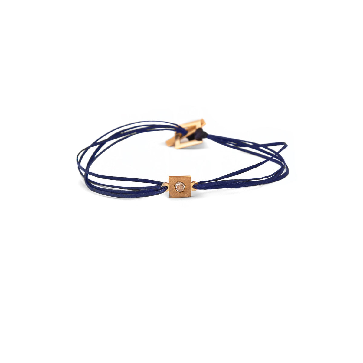 Rough Square Diamond Bracelet 18K