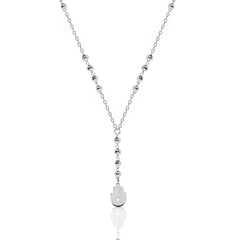 Silver Beaded Kaff Necklace