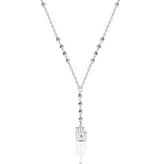 Silver Beaded Kaff Necklace