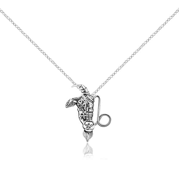 Silver Capricorn Necklace