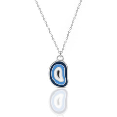 Silver Cobalt Chain Necklace