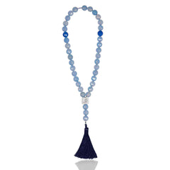 Sky Blue Agate Prayer Beads