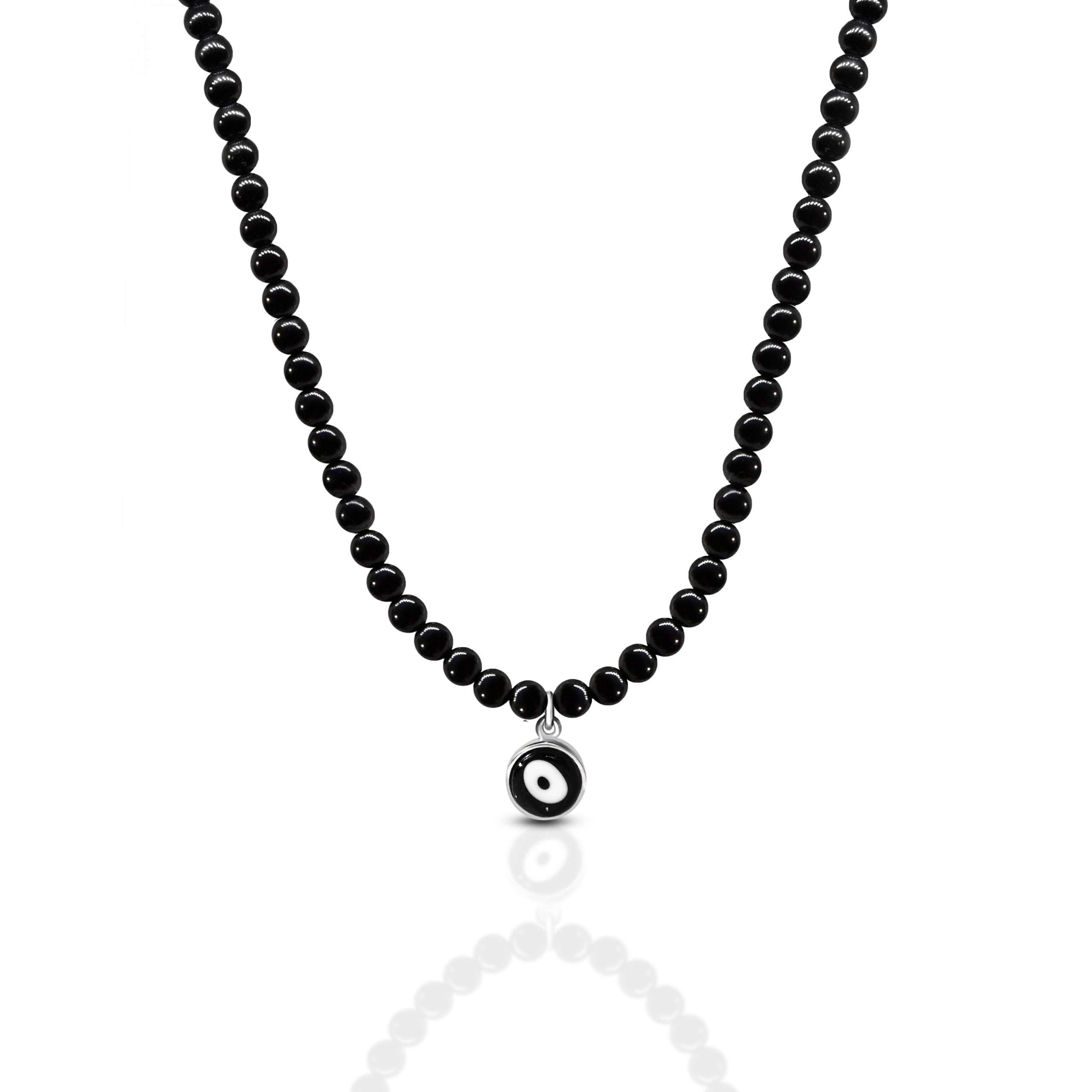Black Beads Eye Necklace